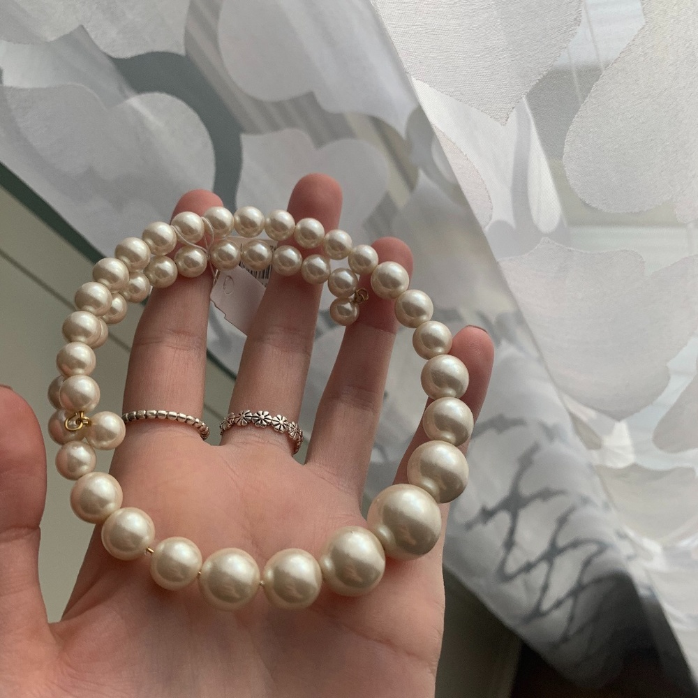 Charter Club Pear Wrap Necklace